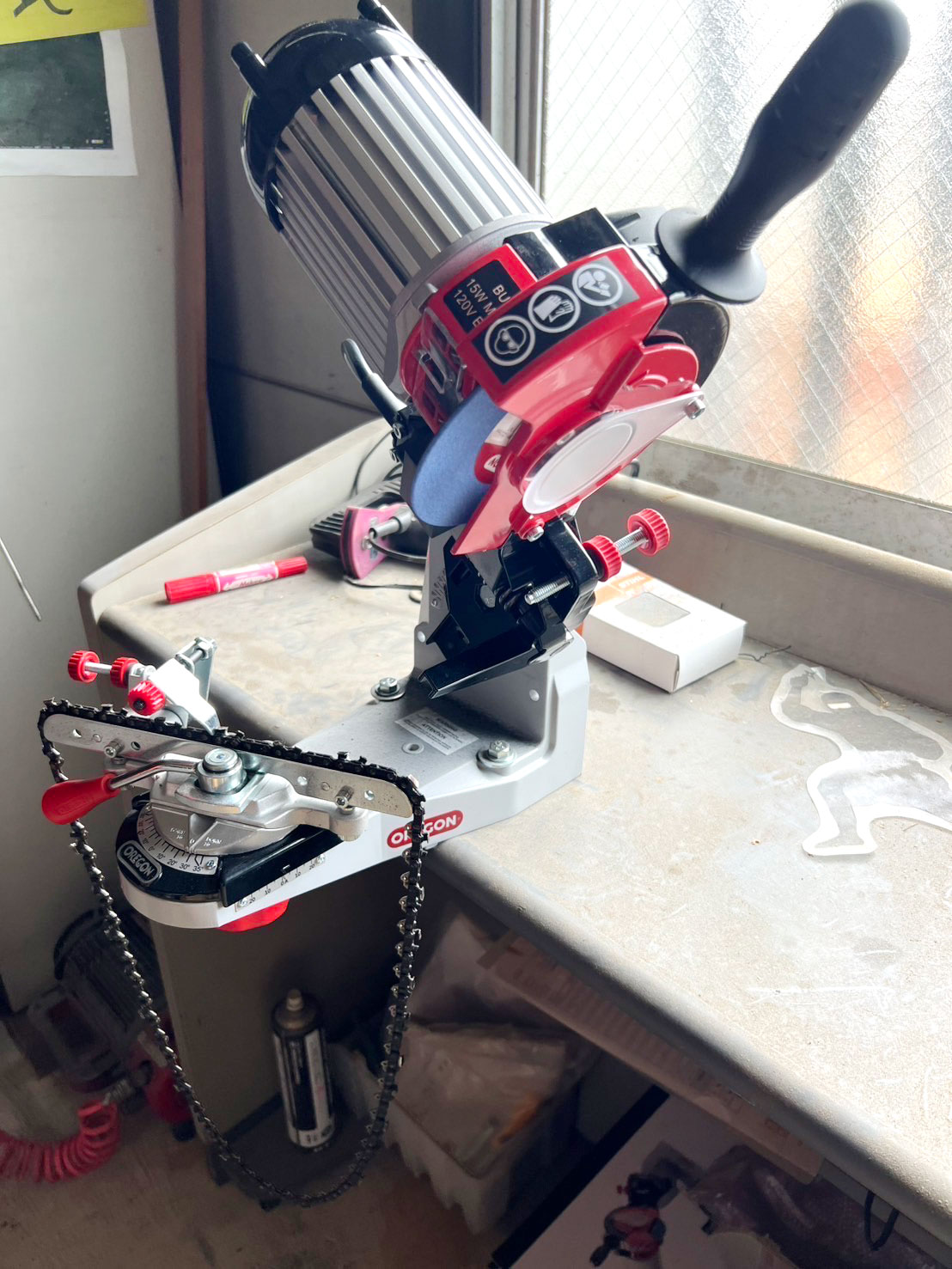 チェーンソー刃目立て 写真1